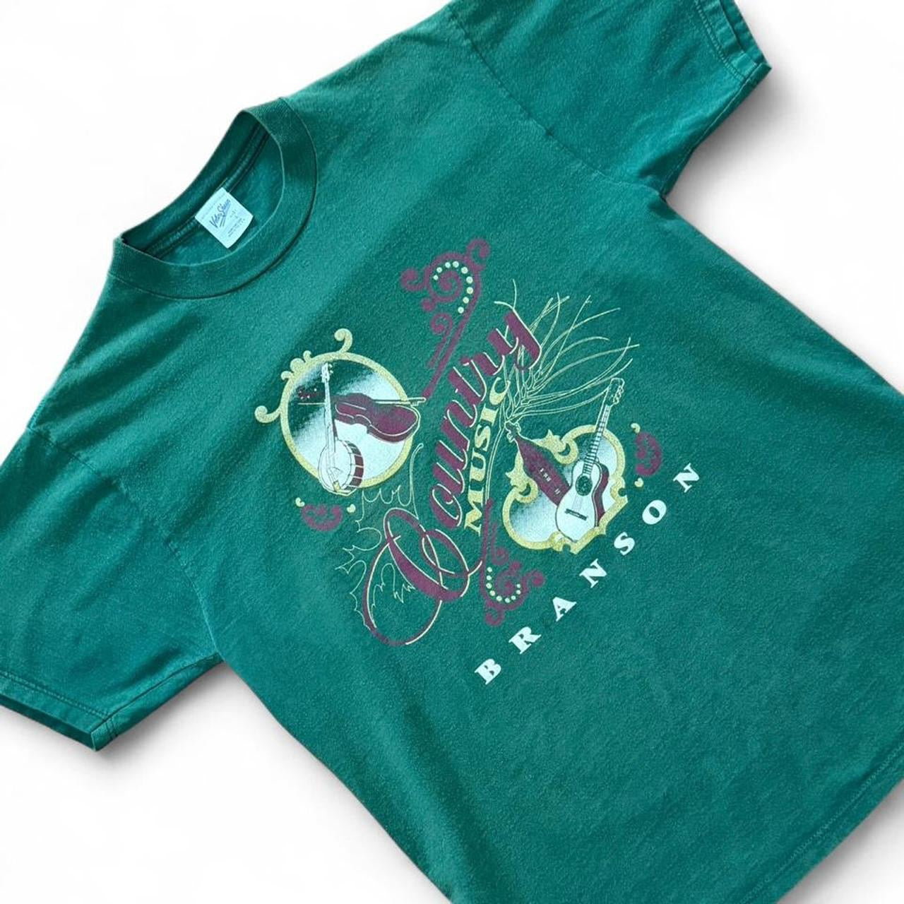 Vintage 90s Branson Missouri Country Music Instruments Graphic T-shirt