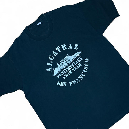 Vintage 90s Alcatraz San Francisco Penitentiary Swim Team Graphic T-shirt