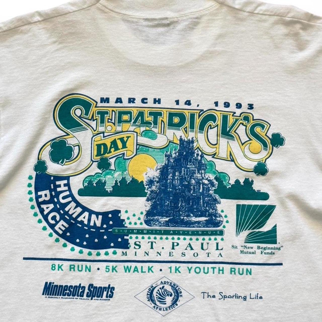 Vintage 90s Irish St. Patrick’s Day Minnesota Running Race Marathon T-shirt