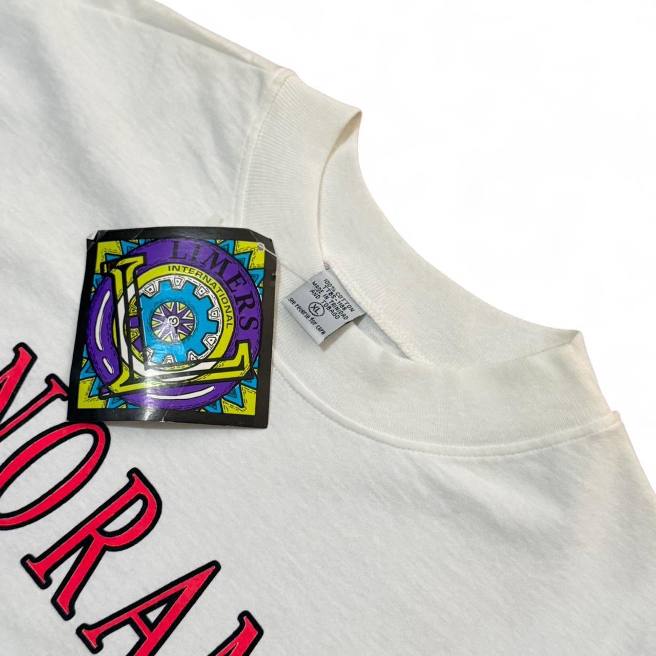 Vintage 90s Deadstock NWT Panorama Trinidad Tempo Drums Art Graphic T-shirt