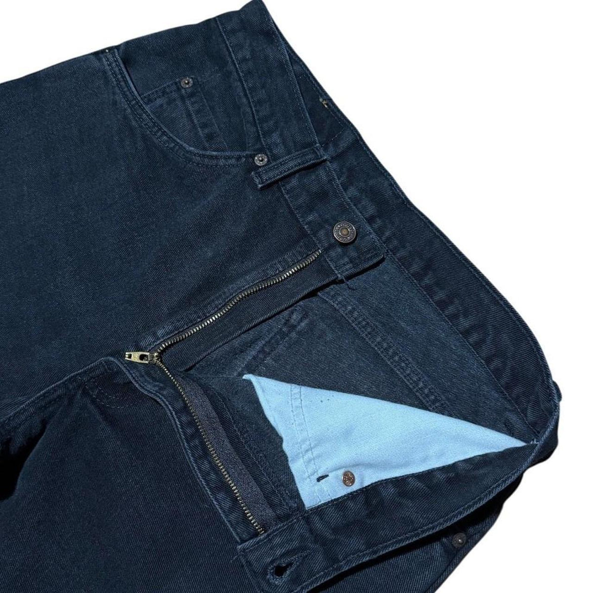 90s Levis 506 Orange Tab Standard Straight Leg Fit Black Denim Jeans