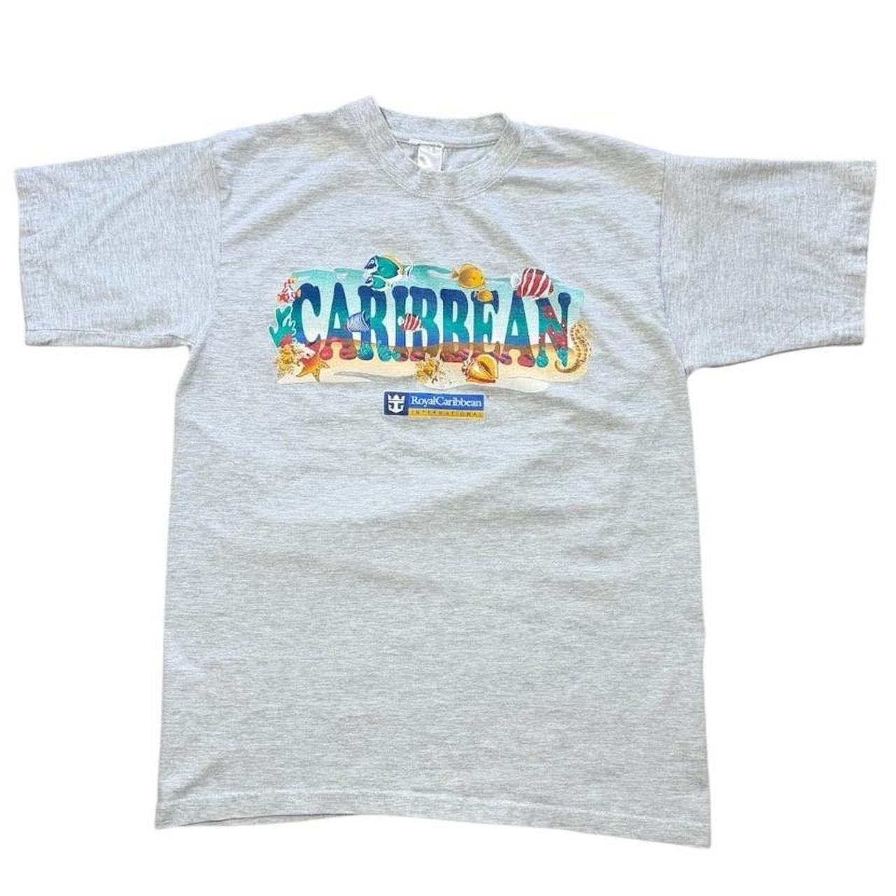 Y2K Royal Caribbean Cruise Ship Caribbean Beach Souvenir Graphic T-shirt