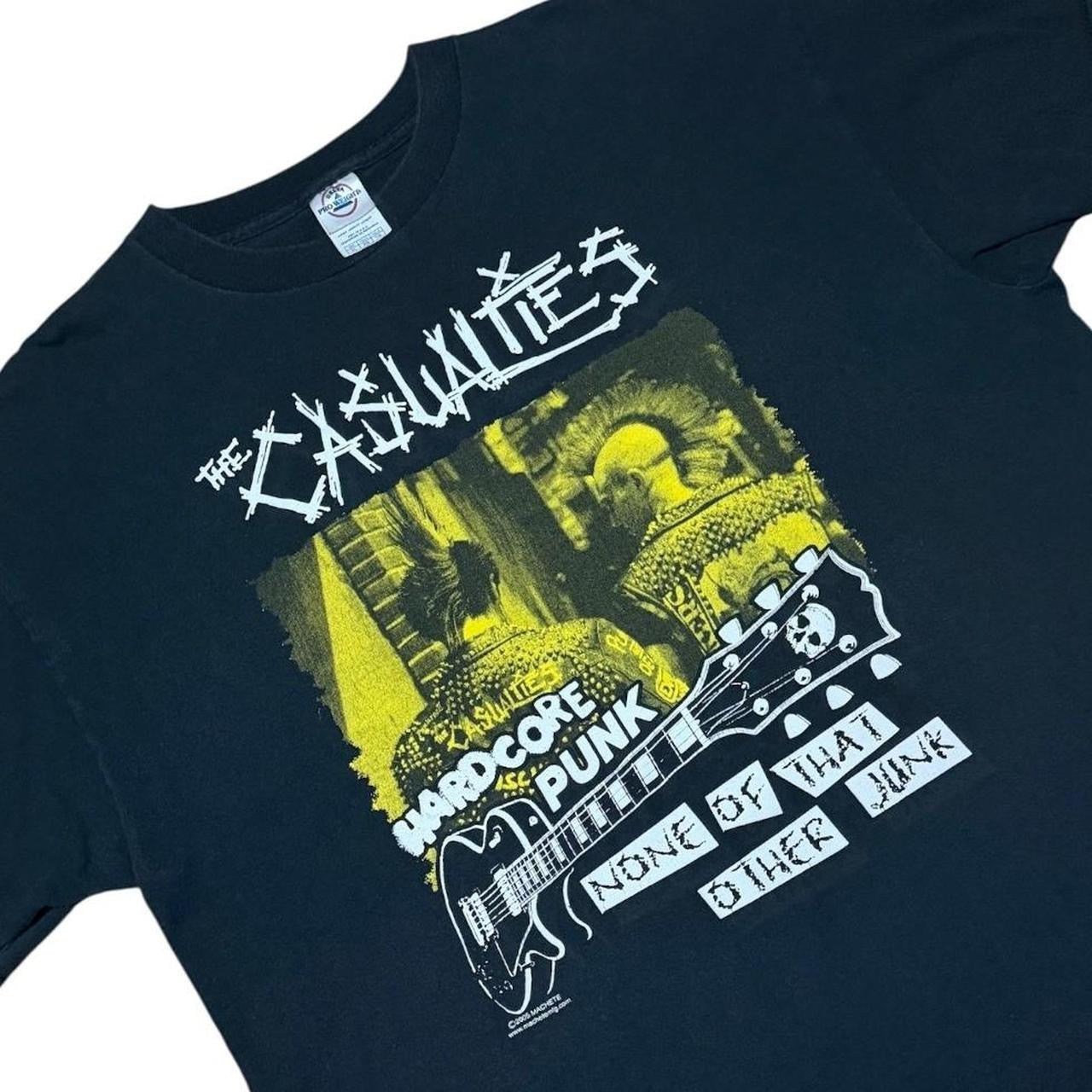 Y2K The Casualties Hardcore Punk Band Concert Tour Merch Graphic T-Shirt