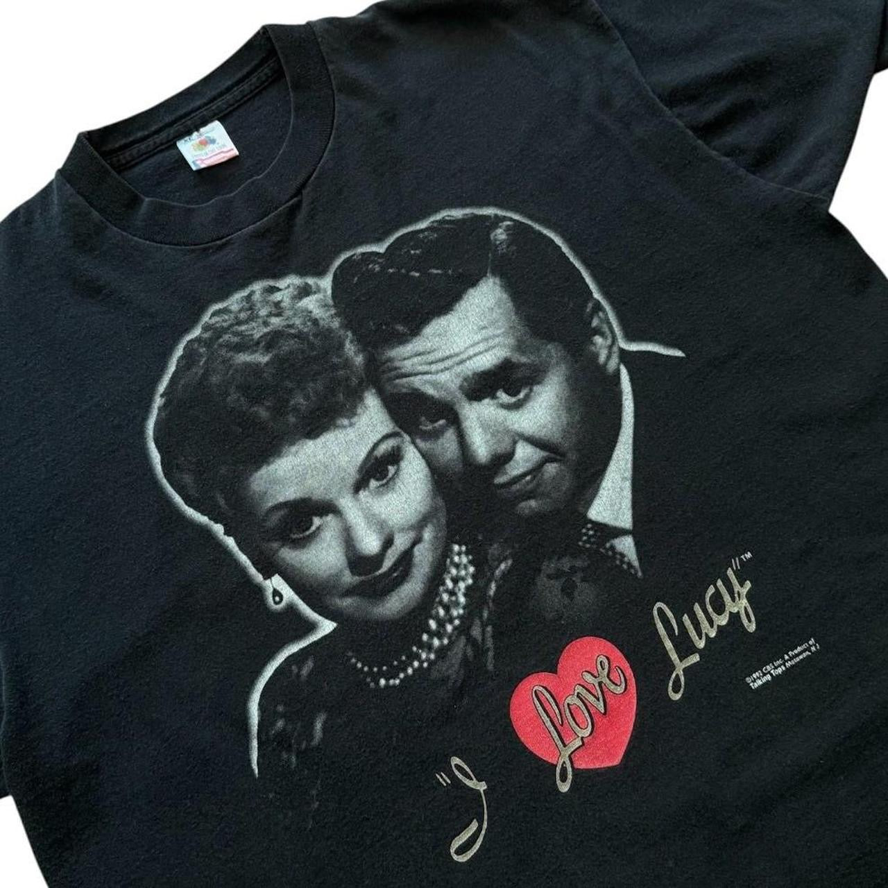90s I Love Lucy CBS TV Show Promo Graphic Single Stitch T-Shirt