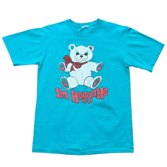 90s Im Huggable Cute Teddy Bear Puff Print Retro Graphic T-shirt
