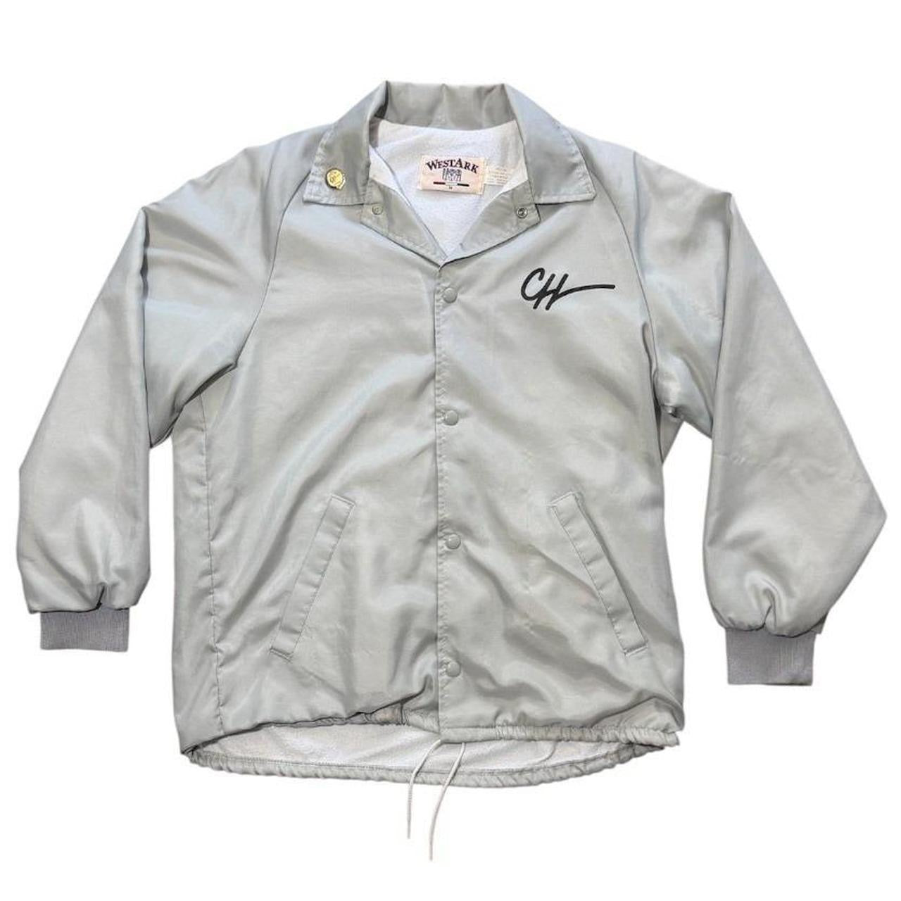 90s Westark USA Gray Crabtree-Harmon School Bus Graphic Coaches Jacket