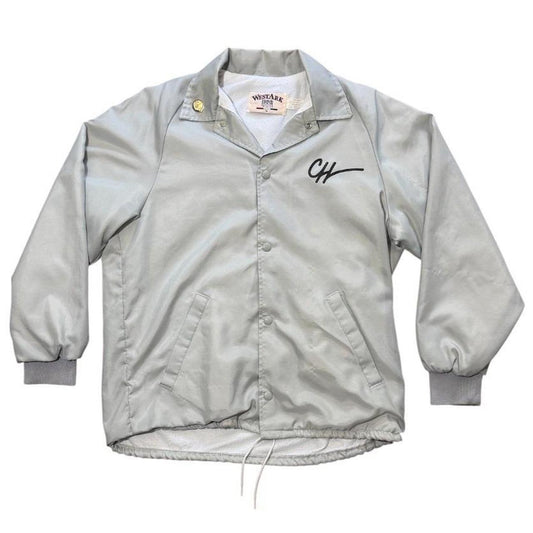 90s Westark USA Gray Crabtree-Harmon School Bus Graphic Coaches Jacket