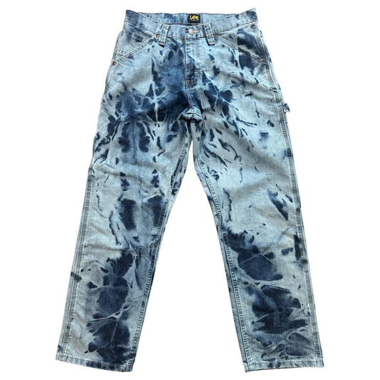 Custom Bleach Dyed Lee Carpenter Jeans