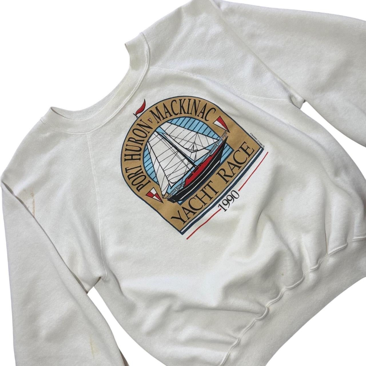 90s Port Huron Mackinac Island Yacht Race Boat Pullover Crewneck Sweater
