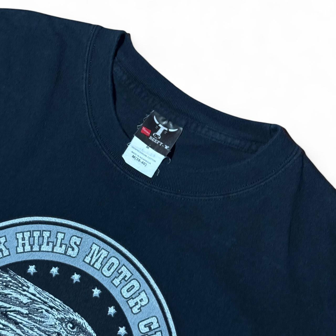 2010 Black Sturgis Motorcycle Biker Rally Eagle Glitter Graphic Tee