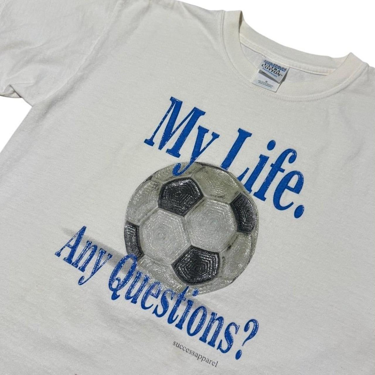 Vintage Y2K Soccer My Life Football 3D Print Graphic Retro Funny Sports T-shirt