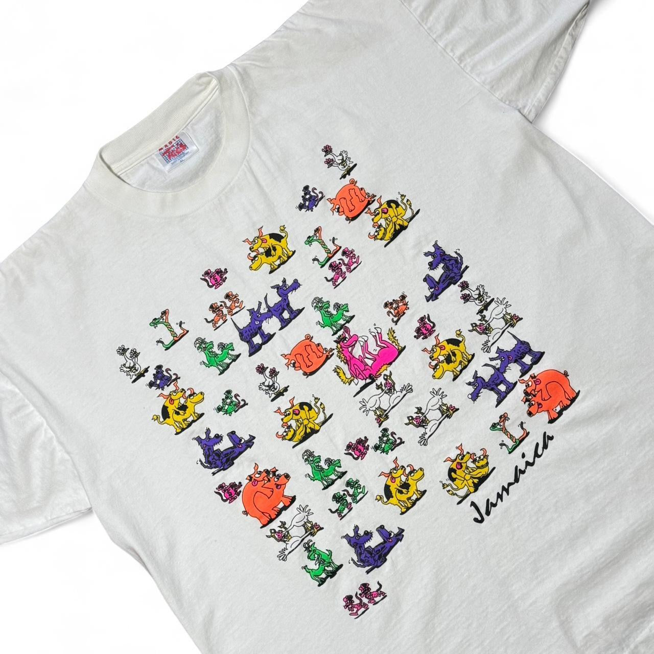 90s Sexy Animals Lewd Novelty Joke Jamaica Graphic Souvenir Tee