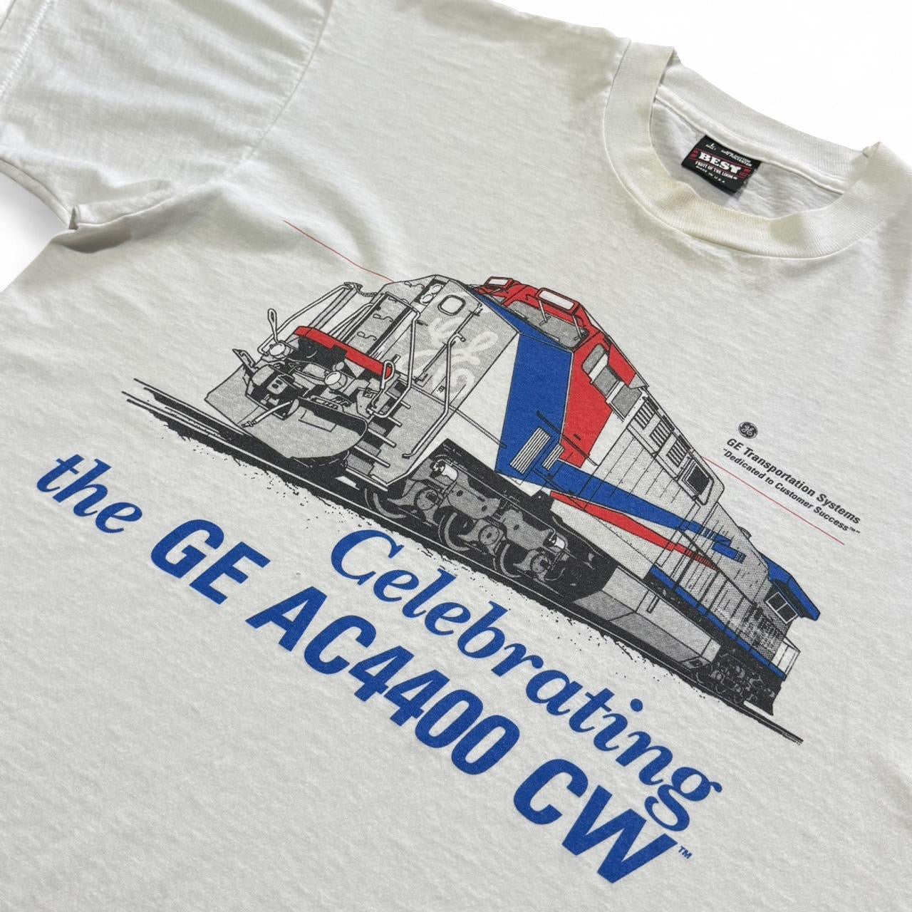 90s General Electric Transportation Systems Celebration Train Railway Tee