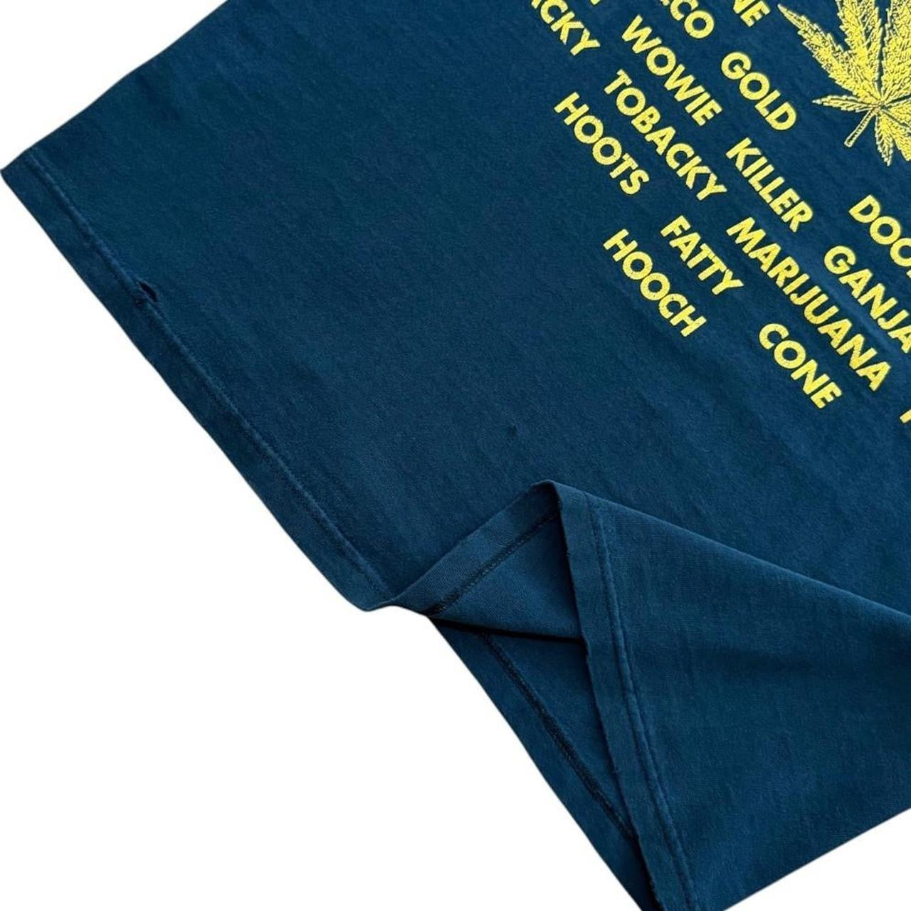 90s Distressed Weed Marijuana Stoner Kush Herbal Slang Graphic T-Shirt