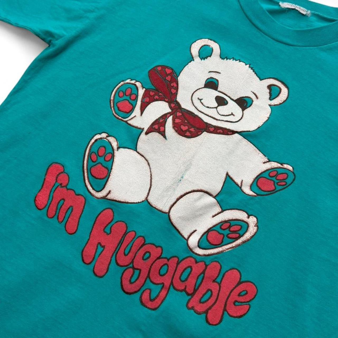 90s Im Huggable Cute Teddy Bear Puff Print Retro Graphic T-shirt
