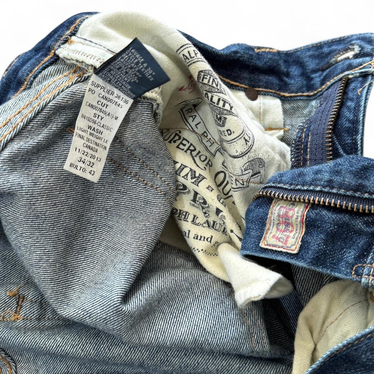 2013 Polo Ralph Lauren 807 Blue Wash Denim Jeans
