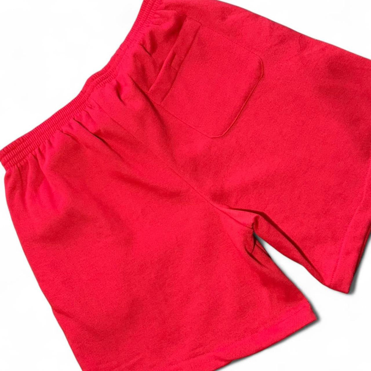 Vintage Deadstock NWT Spalding Sport Retro Basketball Red Sweat Shorts