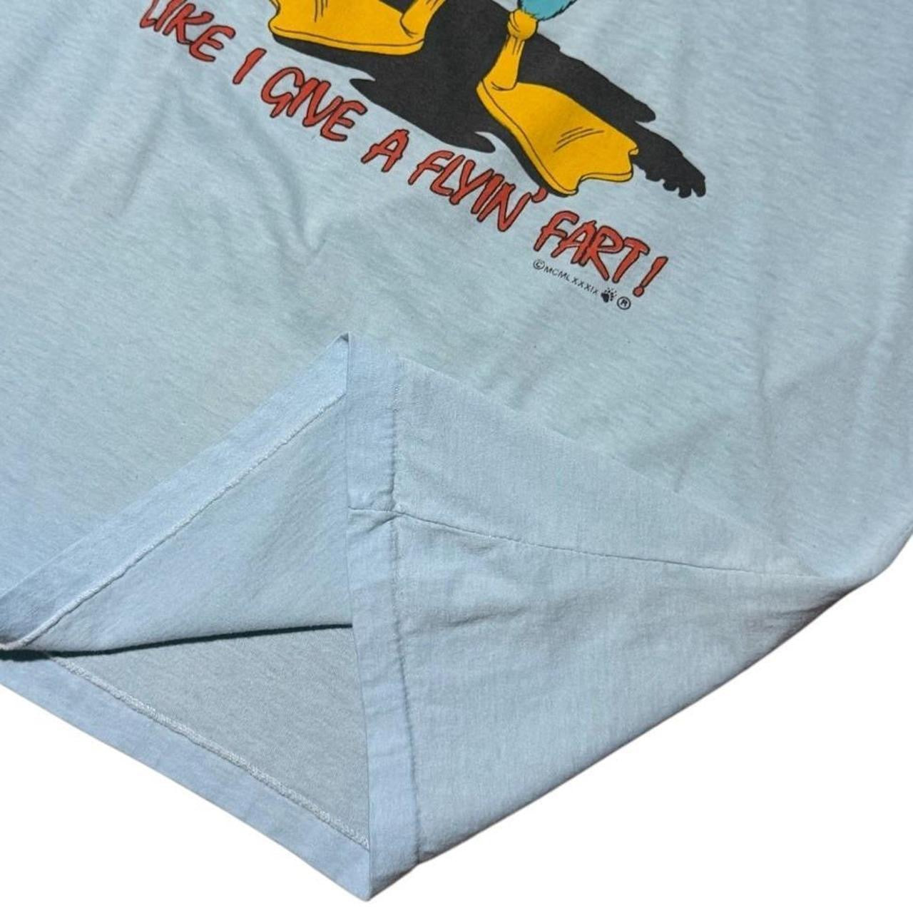 70s Flyin Fart Duck Sarcasm Joke Novelty Funny Graphic Ringer T-shirt