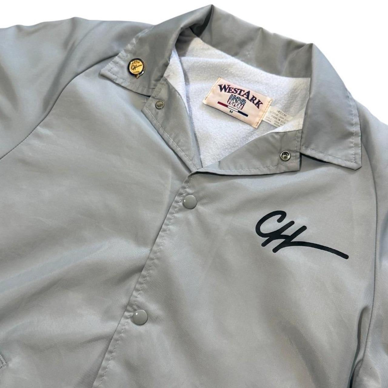 90s Westark USA Gray Crabtree-Harmon School Bus Graphic Coaches Jacket