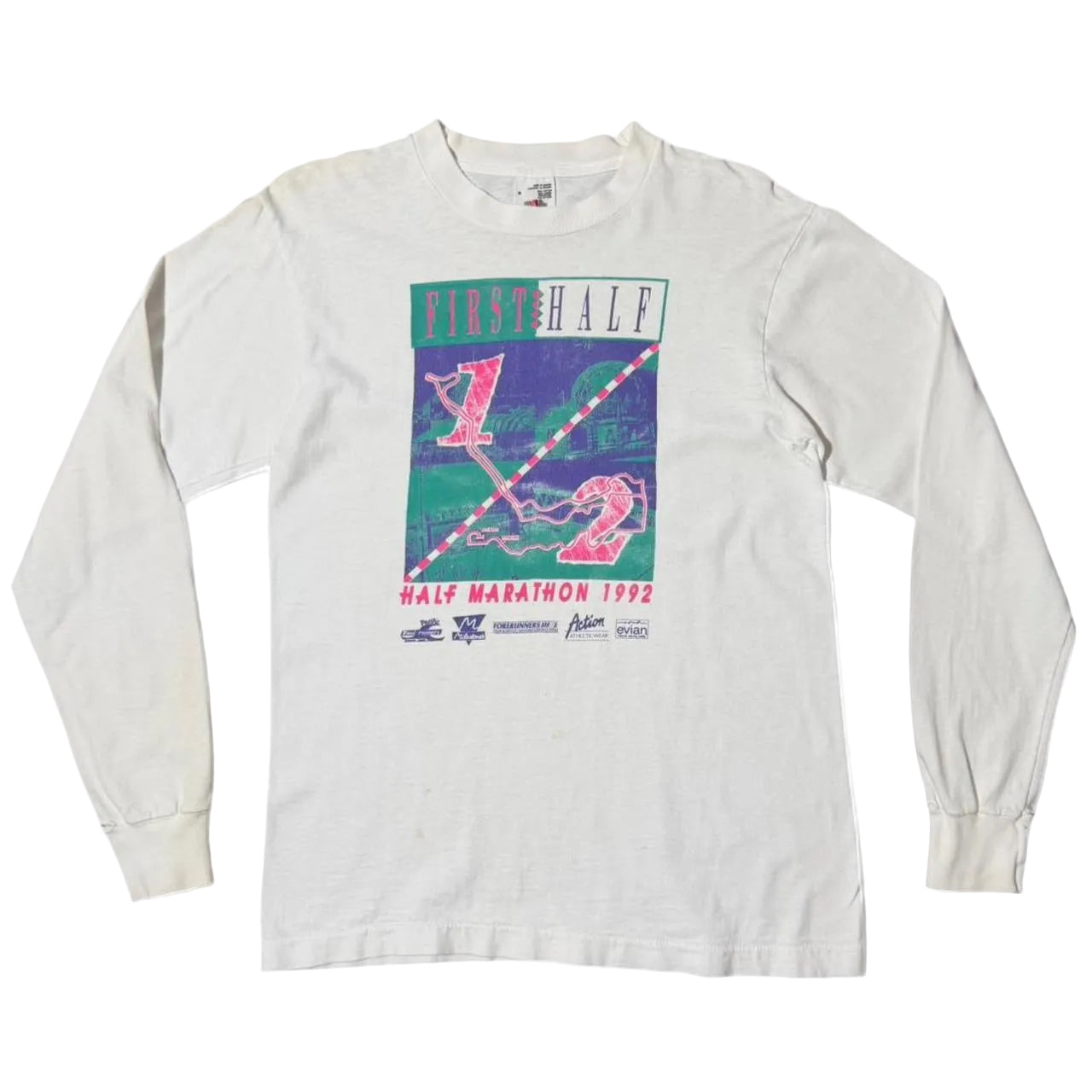 ‘92 Vancouver First Half Half Marathon Long Sleeve White Shirt