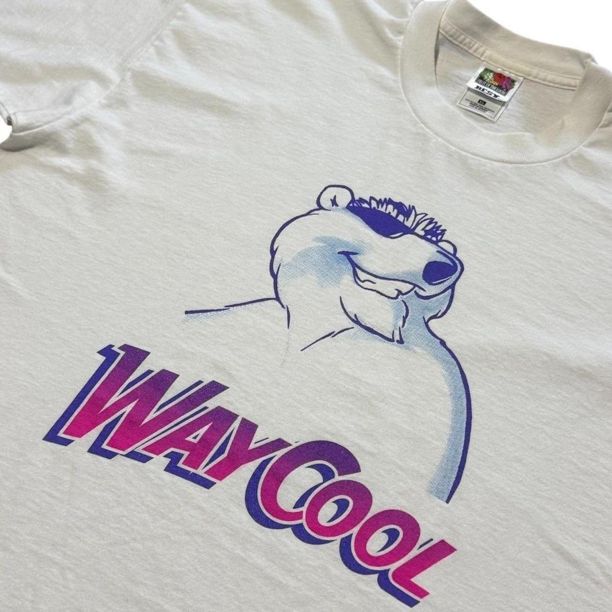 90s Way Cool Icee Drink Polar Bear Promotional Art Graphic Merch T-shirt
