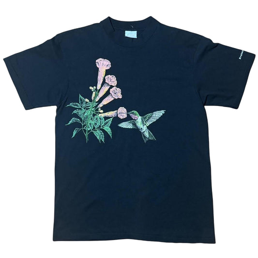 90s Hummingbird Flowers Graphic Nature Tee