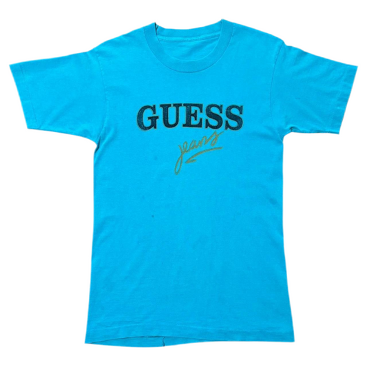 90s Guess Jeans Single Stitch Teal Tee
