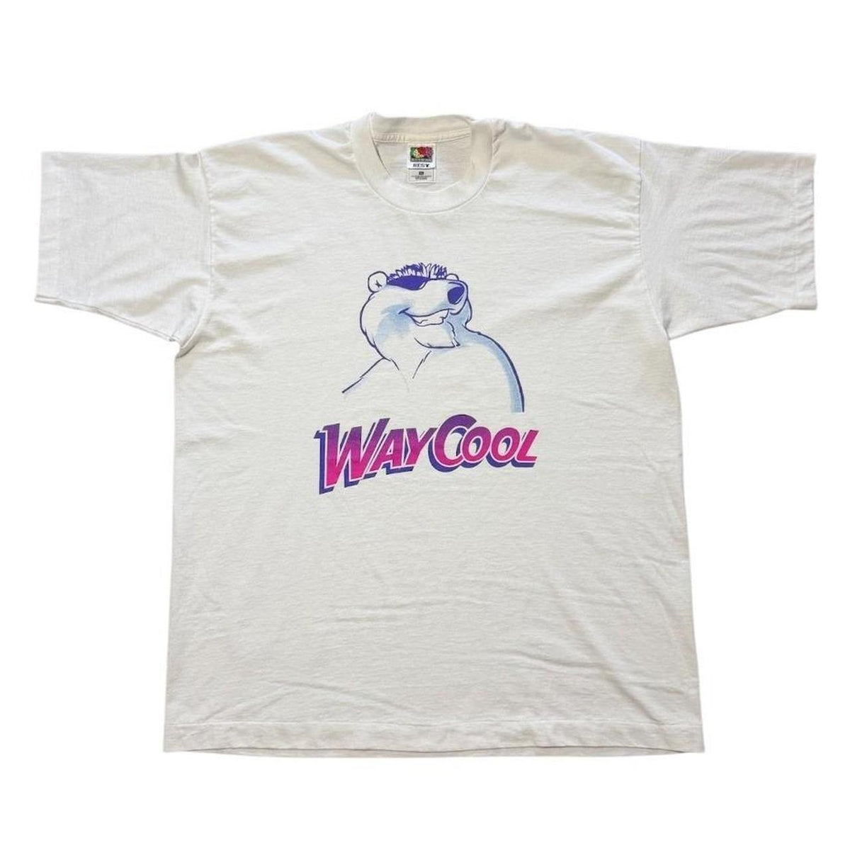 90s Way Cool Icee Drink Polar Bear Promotional Art Graphic Merch T-shirt