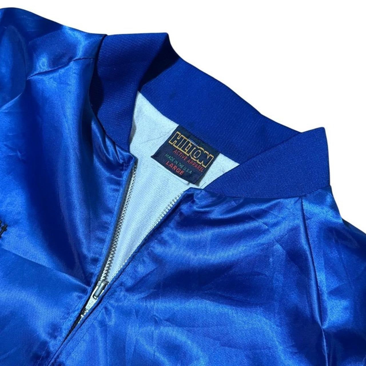 80s Hilton Novus Windshield Repair Auto Car Mechanic Satin Bomber Jacket