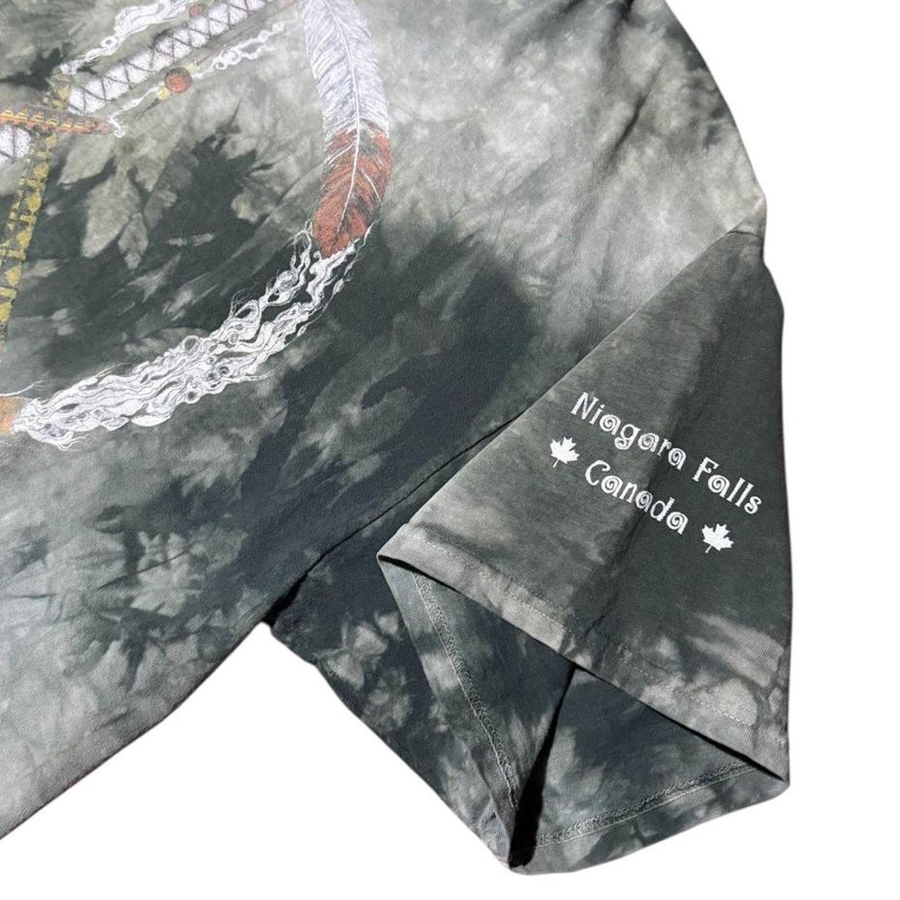 90s The Mountain Peace Pipe Dreamcatcher Feather Tie Dye Graphic T-Shirt