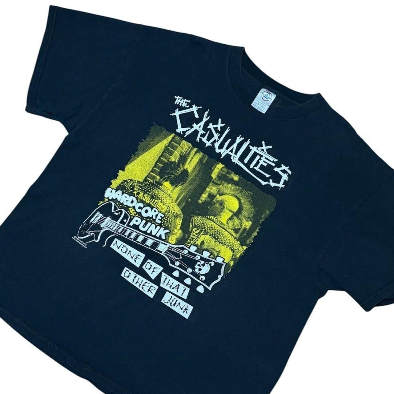 Y2K The Casualties Hardcore Punk Band Concert Tour Merch Graphic T-Shirt
