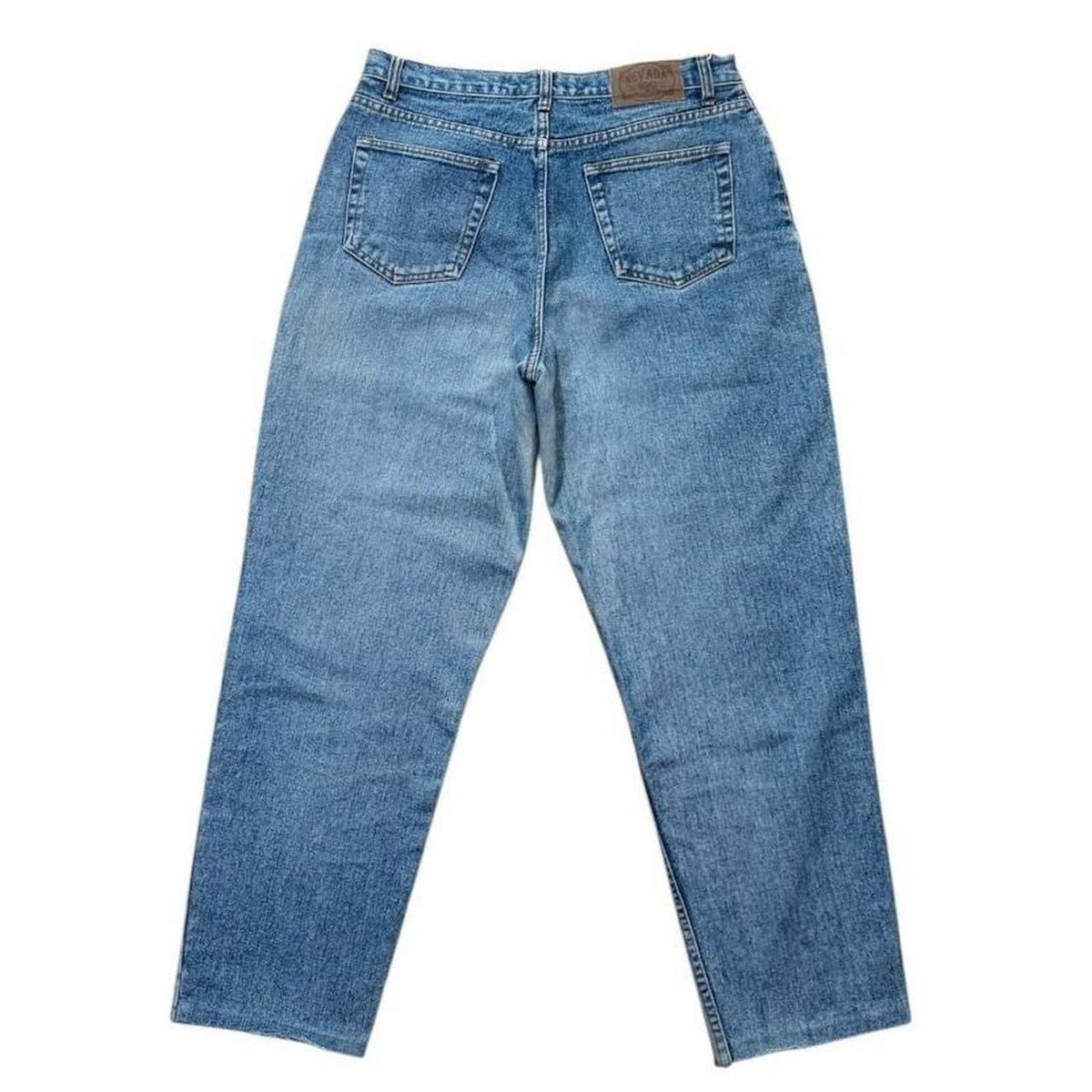 90s Nevada Jeans Mens Straight Leg Blue Wash Denim Jeans 33" Faded Pants