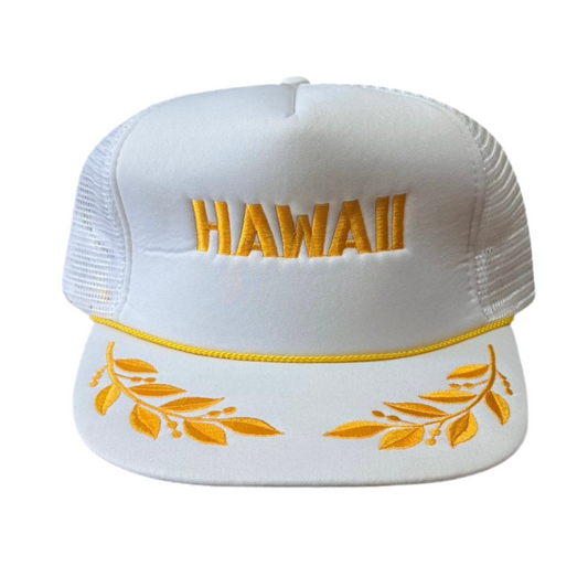 Vintage Gold Leaf Hawaii Trucker Hat