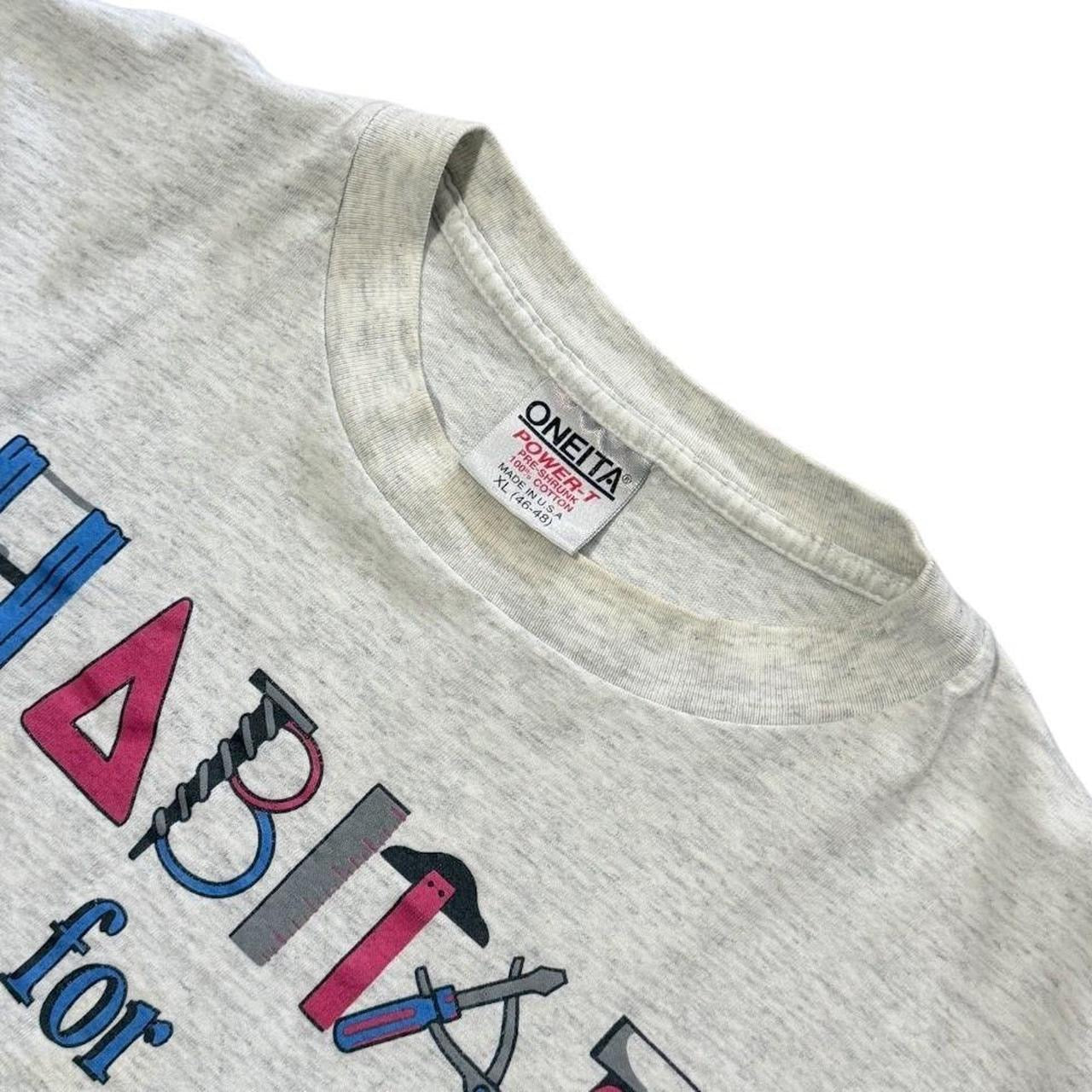 90s Habitat for Humanity Charity Foundation Promo Graphic Art T-shirt