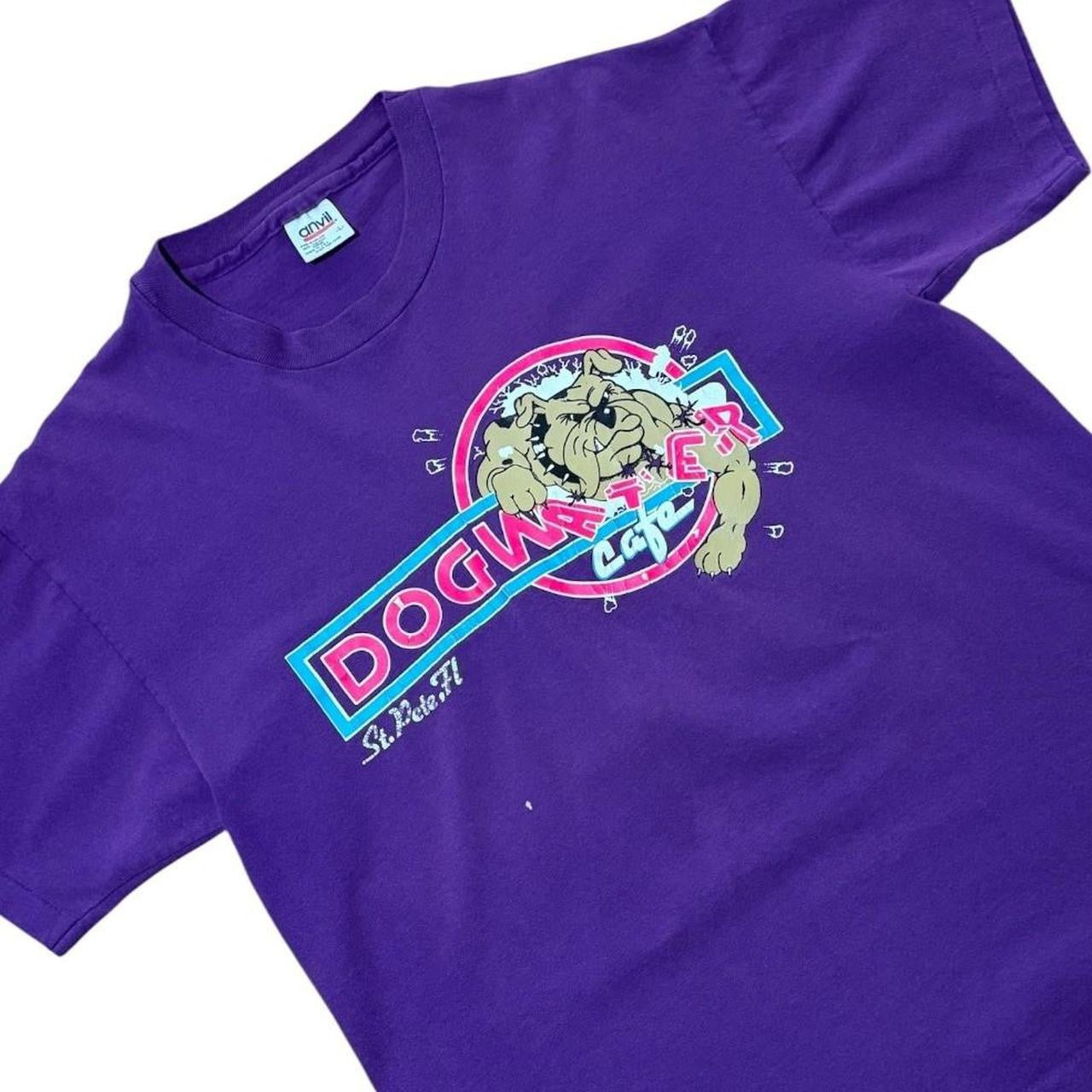 90s Dogwater Cafe St Pete Florida Graphic Puppy Dog Animal T-Shirt