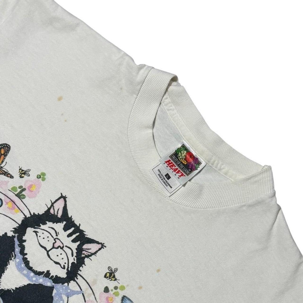 90s Martha Mewart Cat Kitty Funny Animal Cottage Tea Art Graphic T-shirt