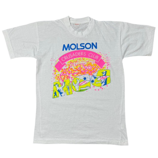 80s Molson Canadian Crusaders Club Neon Tee