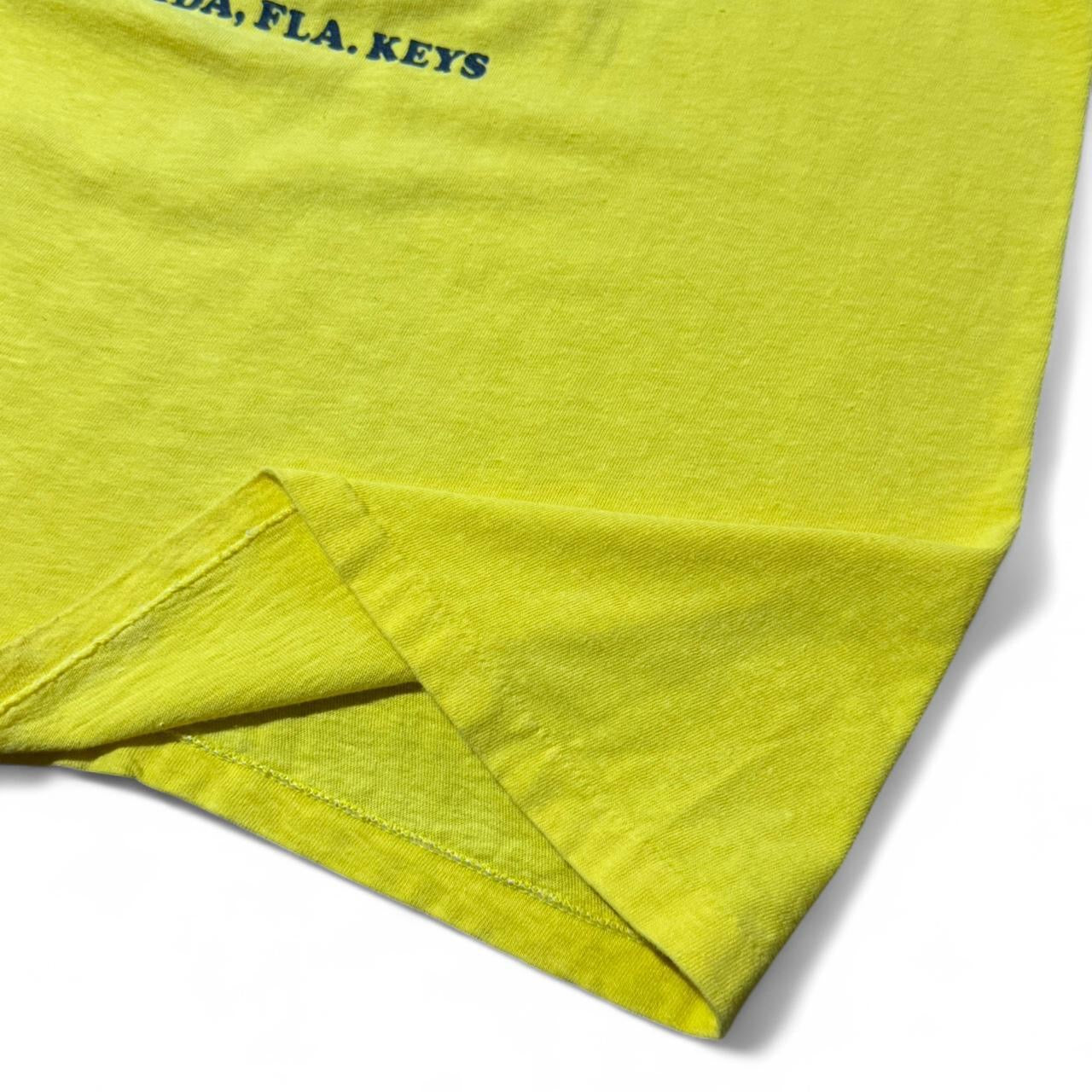 70s Yellow Bud N Mary’s Marina Key West Florida Swordfish Pocket Tee