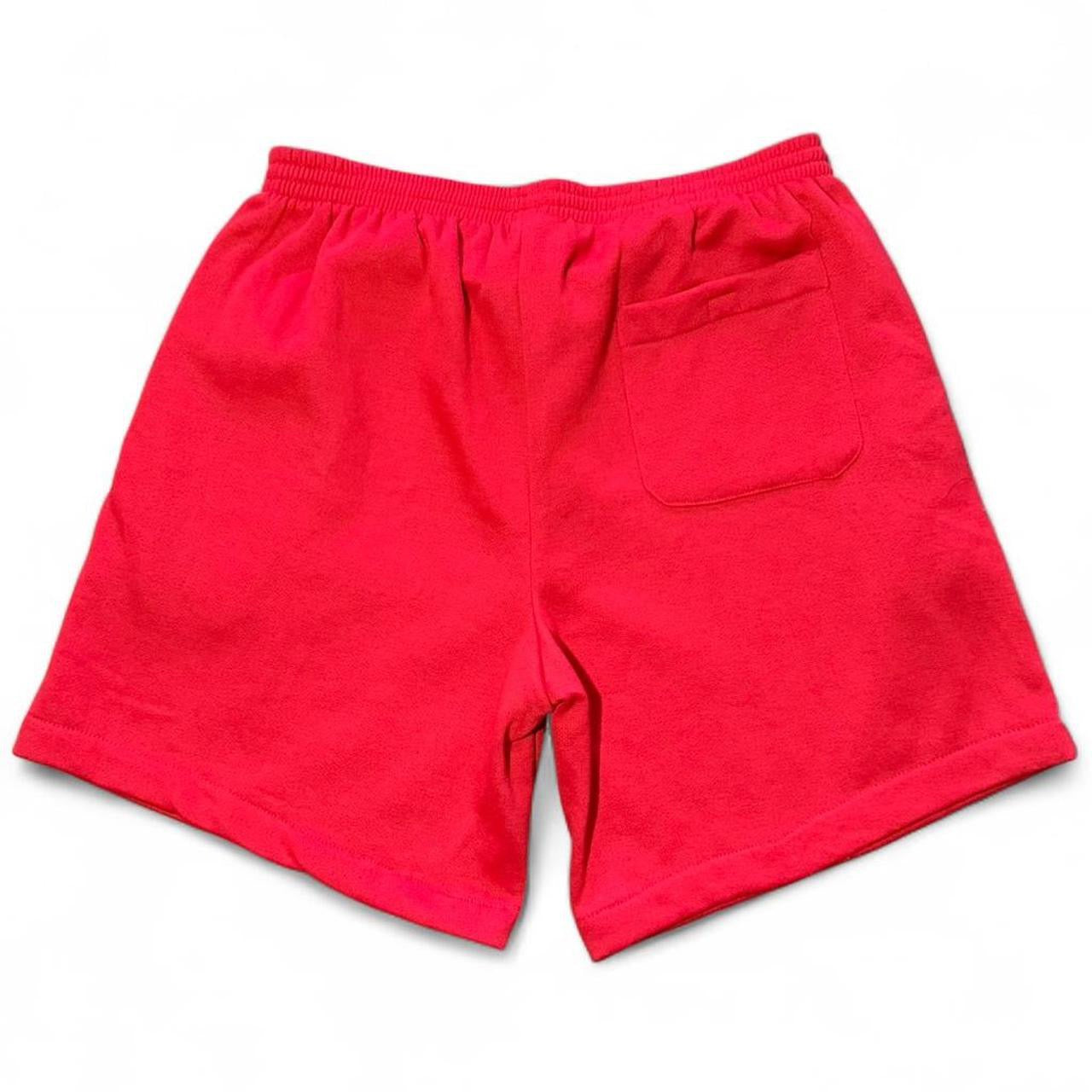 Vintage Deadstock NWT Spalding Sport Retro Basketball Red Sweat Shorts