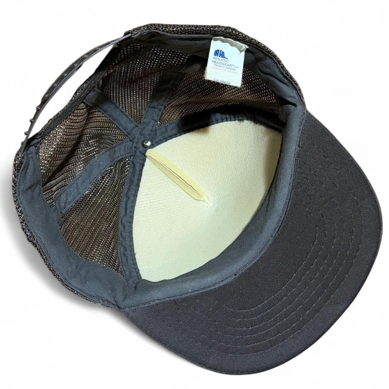 Vintage 90s Vic's Excavating Construction Trucker Mesh Retro Snapback Hat