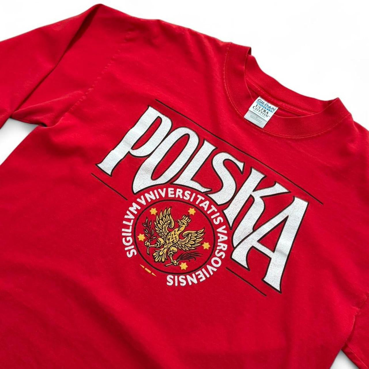 Vintage 90s Polska University of Warsaw Poland Long Sleeve