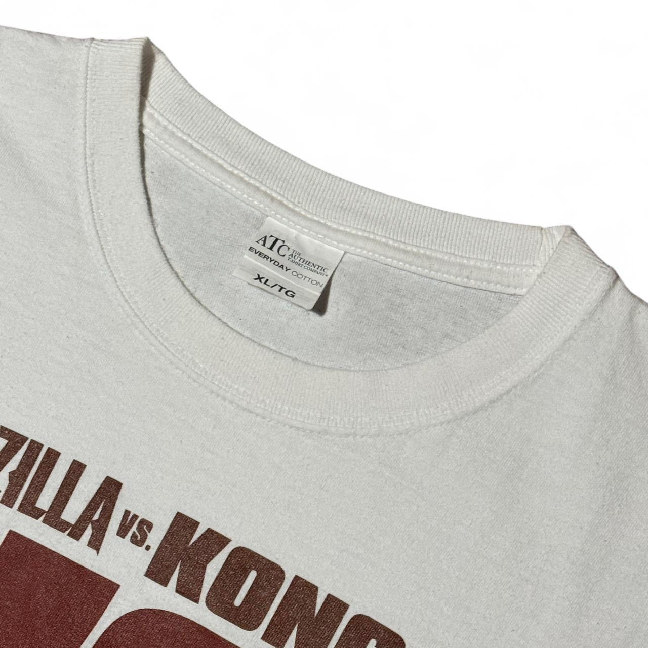 2021 Carls Jrs Fast Food White Godzilla vs. King Kong Movie Promo Tee