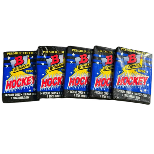 1990 NHLPA Bowman Bubblegum Hockey Card Pack