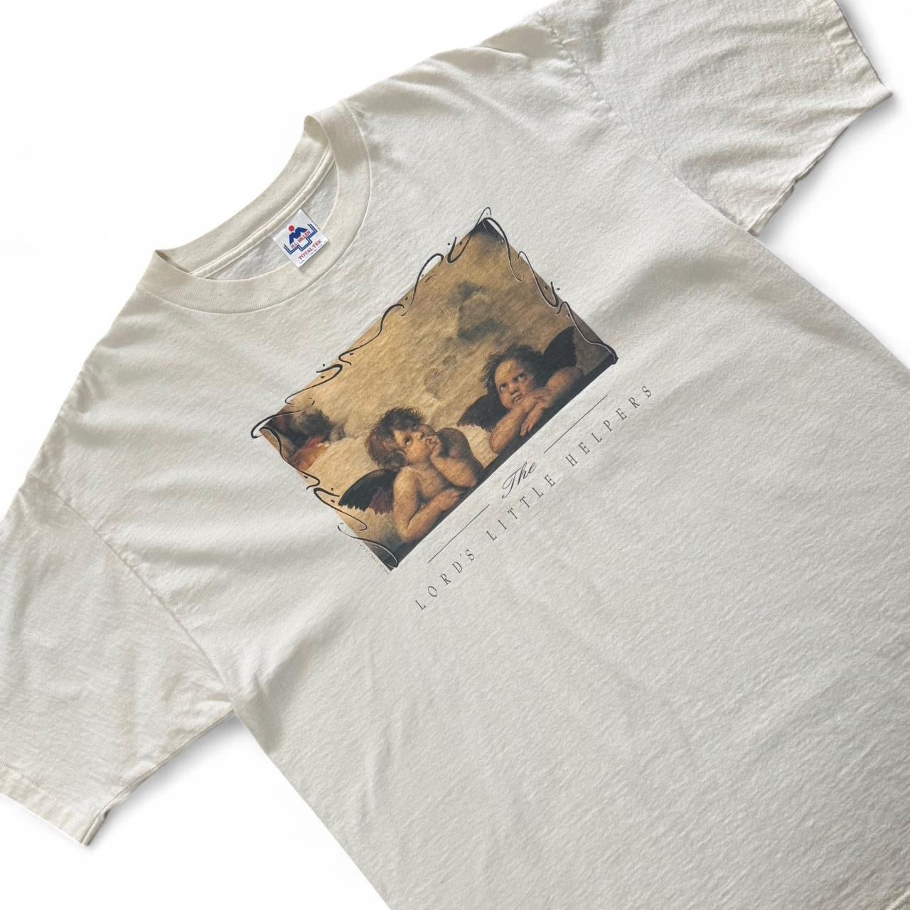 90s Cream ‘Lords Little Helpers’ Raphael Angels Religious Cherubs Art Tee