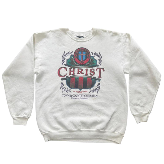 1992 Religious ‘Soldiers of Christ’ Christian Town & Country Crewneck