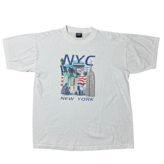 Y2K New York Souvenir Twin Towers Pre 9/11 Tourism Tee