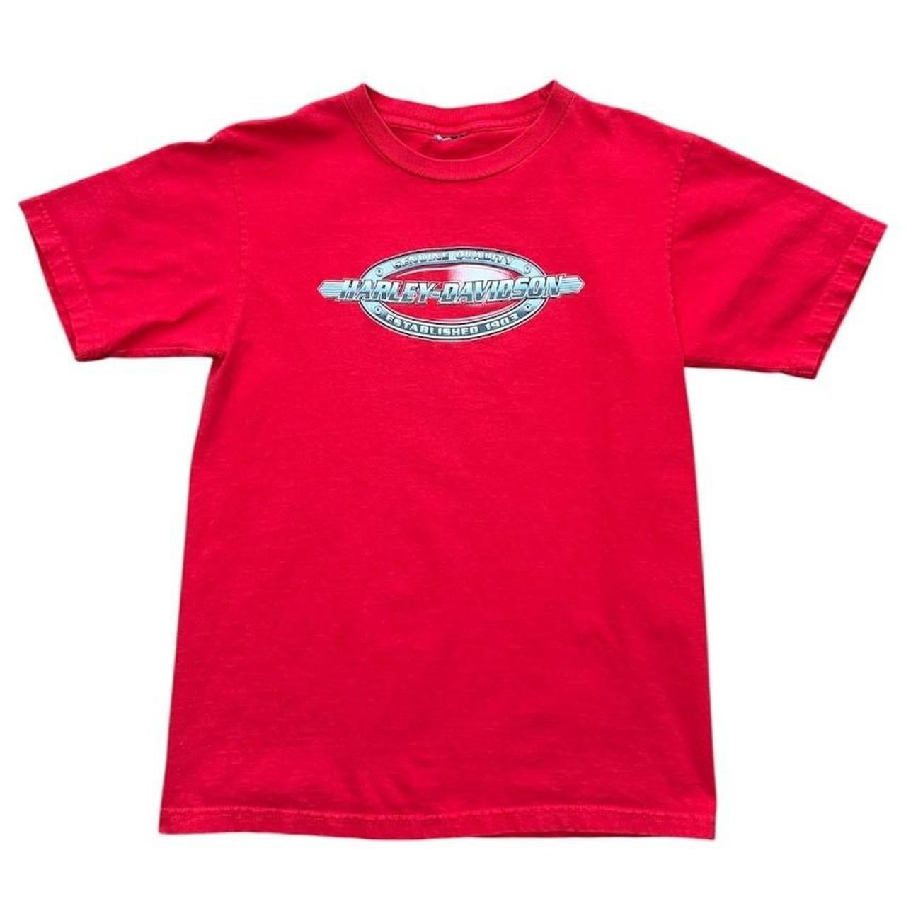 90s Y2K Harley Davidson Montreal Quebec Biker Motorcycle Graphic T-shirt