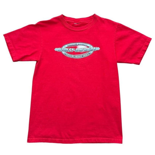 90s Y2K Harley Davidson Montreal Quebec Biker Motorcycle Graphic T-shirt