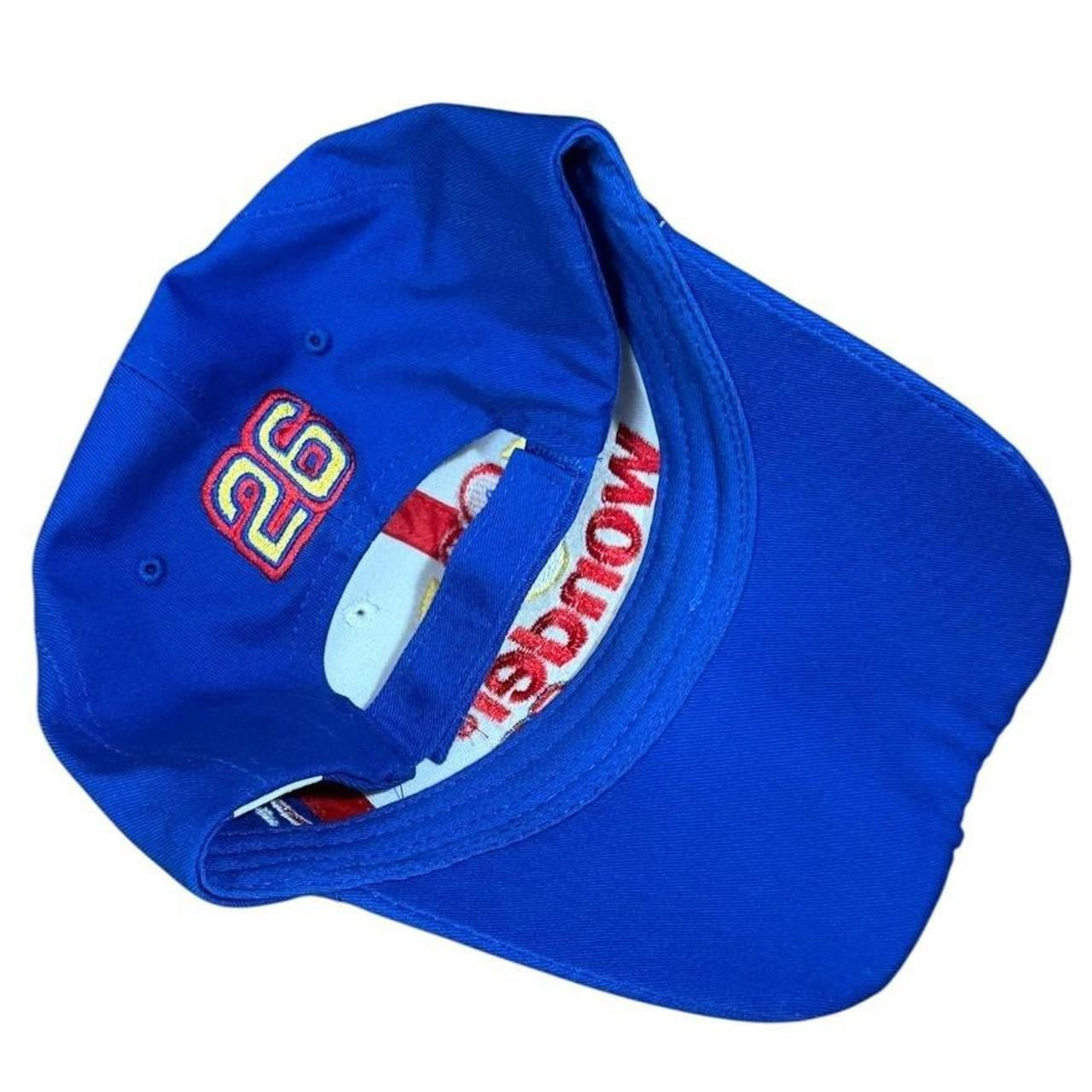Y2K Wonder Bread Ricky Bobby 26 NASCAR Racing Flames Velcroback Hat Cap