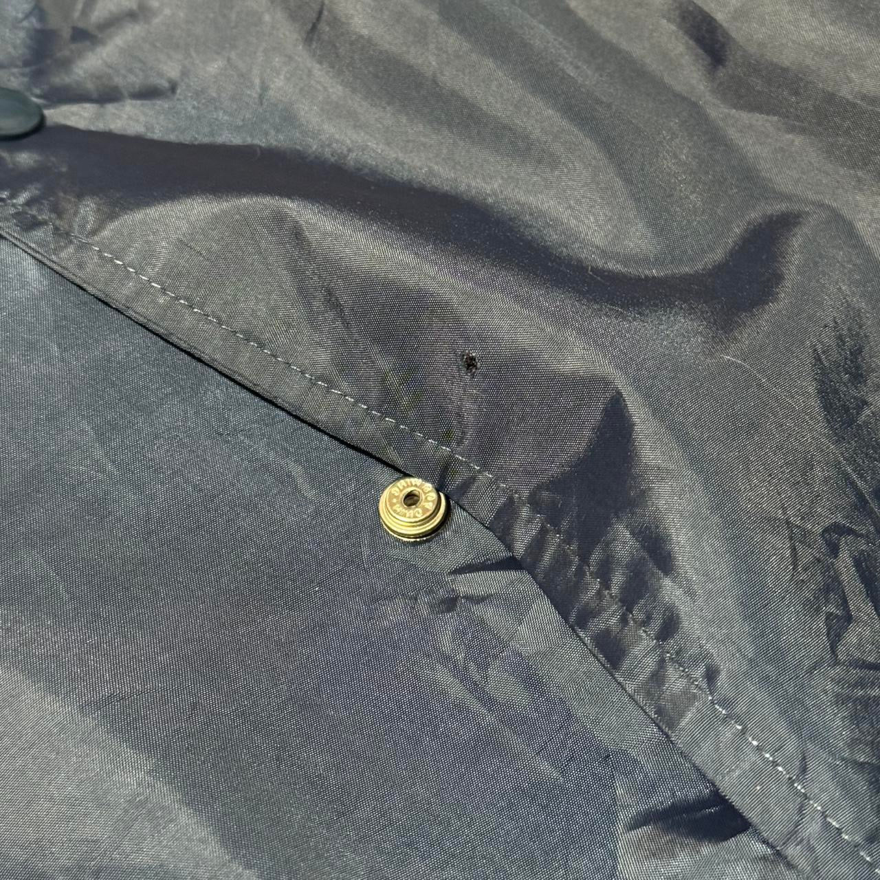 90s Navy Blue Law Pro Windbreaker Button Up Jacket